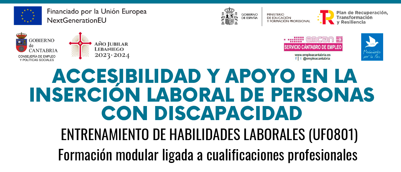 ¡Apúntate al curso Entrenamiento de Habilidades Laborales del MPDL Cantabria!