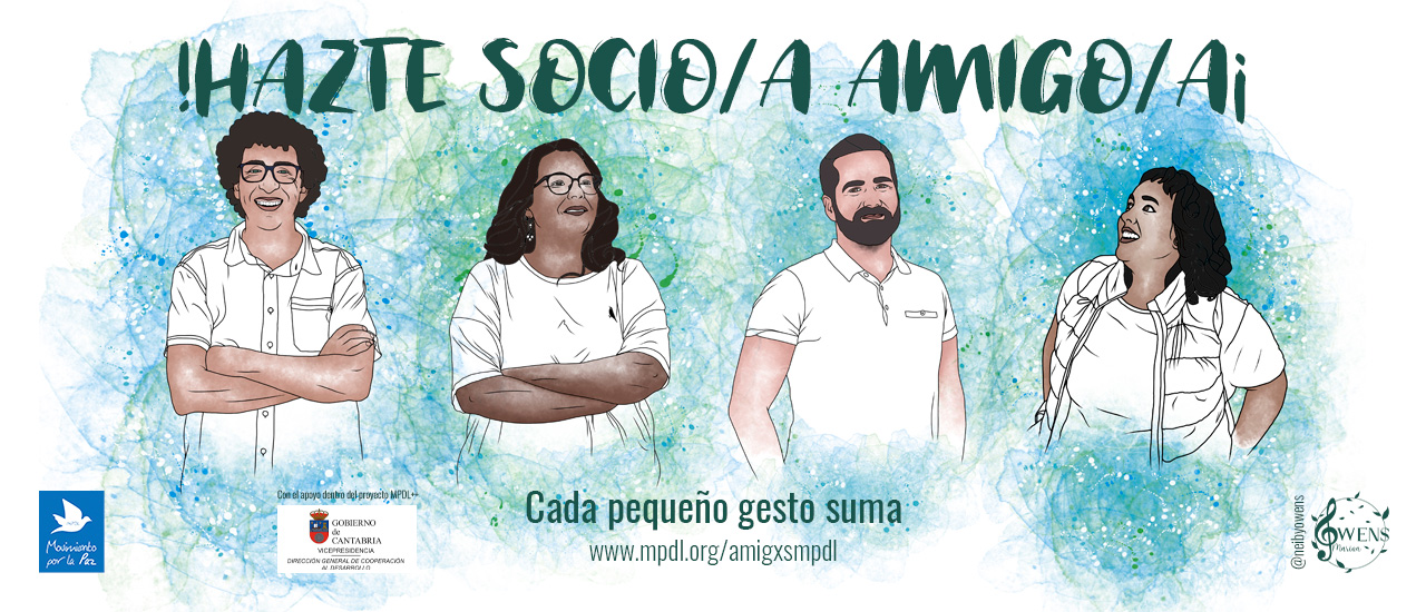 ¡Hazte socio/a amigo/a del Movimiento por la Paz Cantabria!