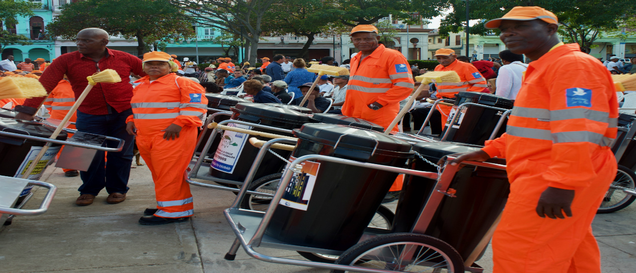 En marcha un proyecto de limpieza urbana en el municipio de Centro Habana 