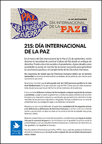Comunicado 21S Día Internacional de la Paz