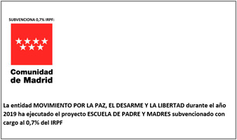 Comunidad de Madrid - IRPF 2019 - Escuela de Paz
