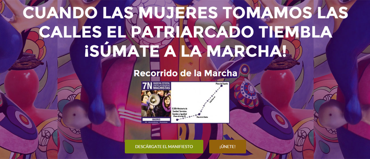 Marcha Estatal contra las Violencias Machistas. ¡Participa!