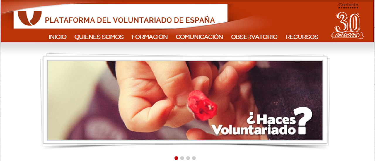 La Plataforma del Voluntariado de España cumple 30 años