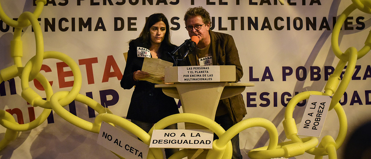 Manifestación contra la pobreza y la desigualdad